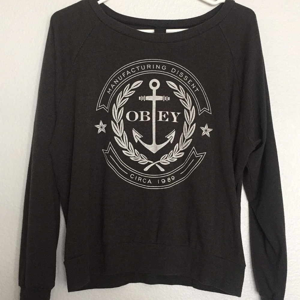 Obey crewneck anchor sweater